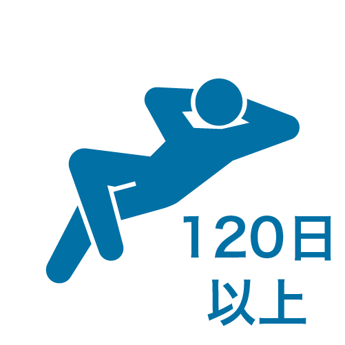 年間休日120日以上